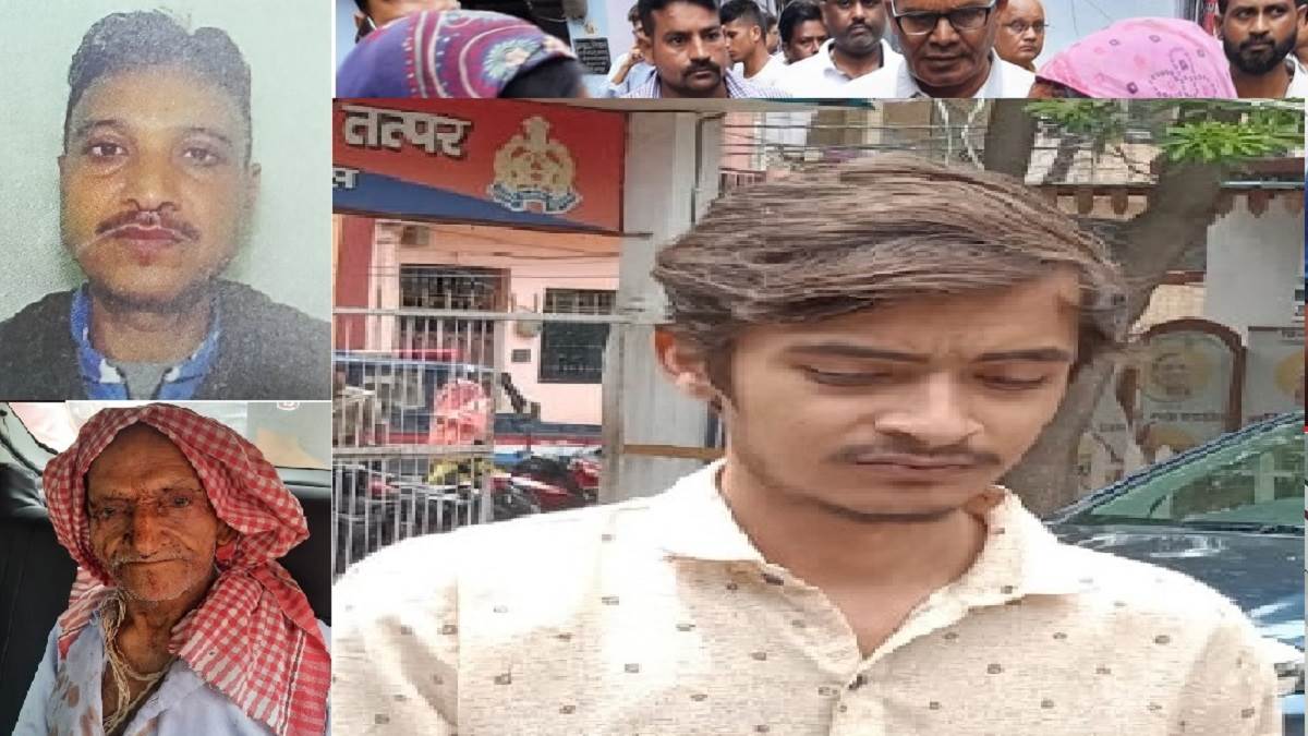 brutal murder kanpur news son nikhil caught by police confesses to murder of father