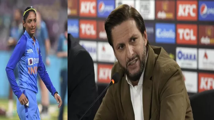 Shahid Afridi Harmanpreet Kaur- Pic Credit- Twitter