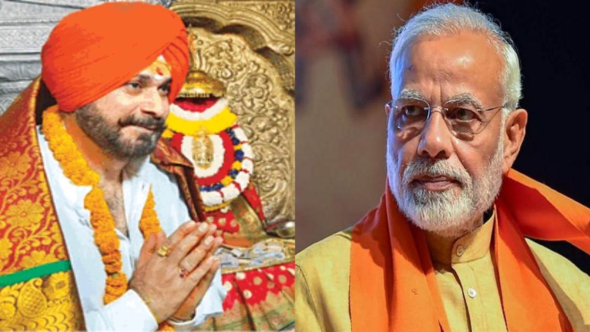 navjot singh siddhu visit pm modi constituency varanasi did darshan kashi vishwanath with cancer pateint wife and family