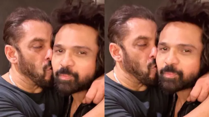 हिमेश रेशमिया को किस करते नजर आए सलमान