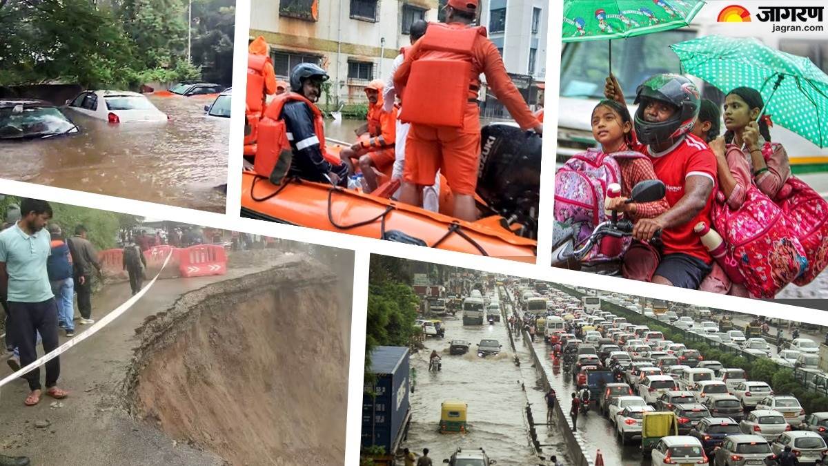 heavy rainfall triggers flood like situation in gujarat maharashtra and uttarakhand more than 2500 people evacuated