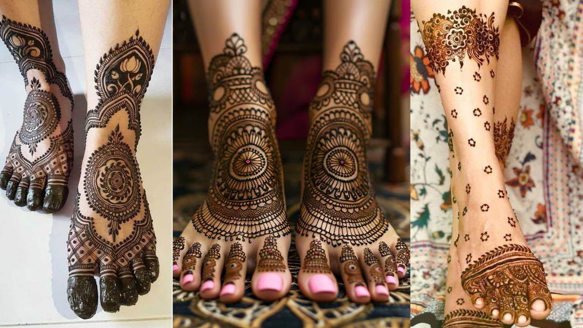 apply this latest design mehndi not only on hands but also on feet on hariyali teej see photos