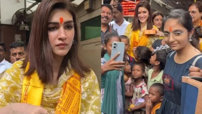 Kriti Sanon Reach Siddhivinayak Temple /Photo - Instagram