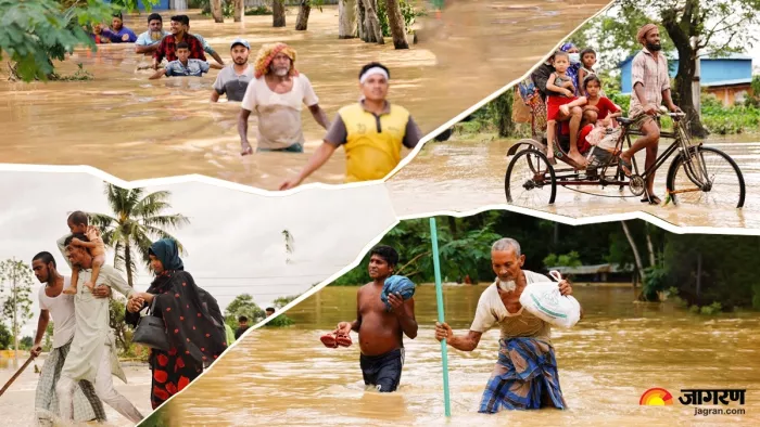बांग्लादेश में बाढ़ से मचा हाहाकार (फोटो- रॉयटर्स)