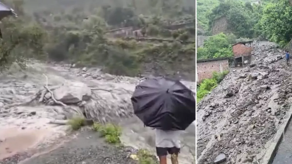 जम्मू-कश्मीर में बाढ़ और भूस्खलन से तबाही, लगातार हो रही बारिश; चिंतित हुए लोग