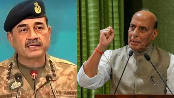 रक्षा मंत्री राजनाथ सिंह ने "आईएनएस हिमगिरि और आईएनएस उदयगिरि की खासियत गिनाए।(फाइल फोटो)