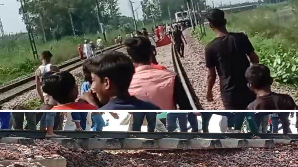 बड़ा रेल हादसा बचा: यमुना के पानी से रेलवे ट्रैक का बेस बहा, हरियाणा