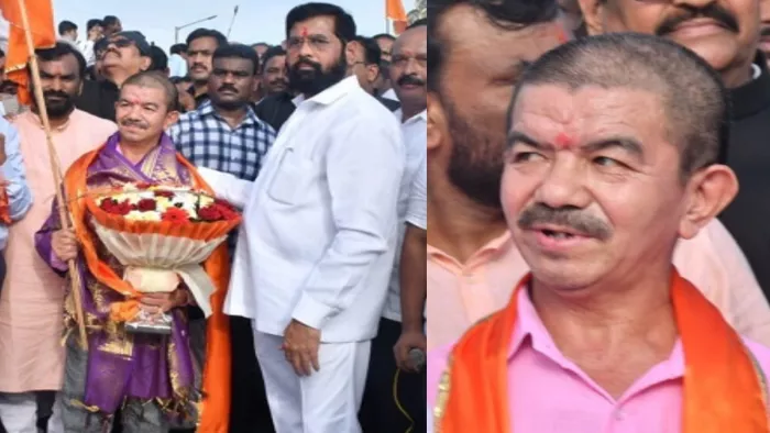 मुख्यमंत्री शिंदे ने थापा और राजे को शॉल भेंट कर स्वागत किया।
