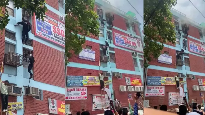 AC में फंस गई थी लड़की की टीशर्ट, लोग बना रहे थे वीडियो; ठीक करते समय गिरी थी नीचे