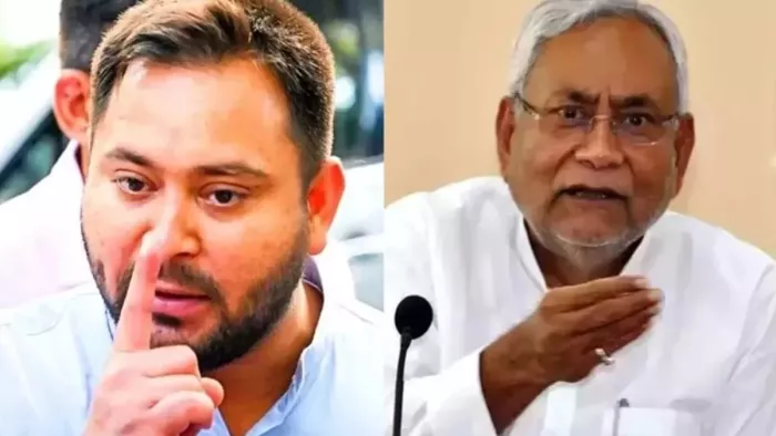 तेजस्वी यादव और बिहार के सीएम नीतीश कुमार (जागरण)
