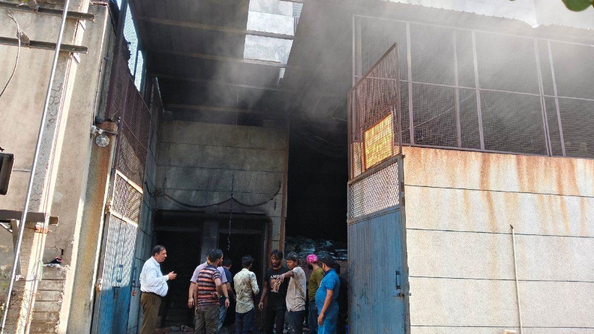 ncr fire at footwear factory in bahadurgarh causes extensive damage