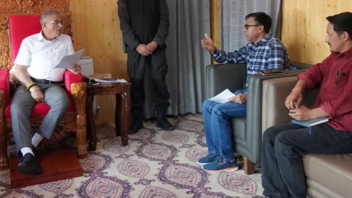 लेह हिंसा सांसद हनीफा ने पुलिस गोलीबारी की न्यायिक जांच की मांग की। फाइल फोटो