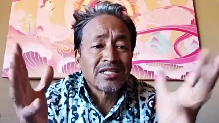 लद्दाख हिंसा के बाद सोनम वांगचुक गिरफ्तार। फोटो एएनआई