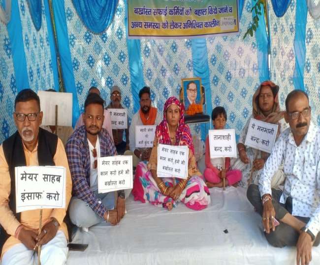 बबली देवी मंगलवार को दूसरे दिन भी अनशन पर डटी रहीं। आंदोलन को 19 दिन हो गए हैैं।