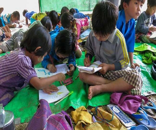 राजधानी आइजोल में लगभग 70 म्यांमार के बच्चे कक्षाओं में ले रहे भाग (फाइल फोटो)