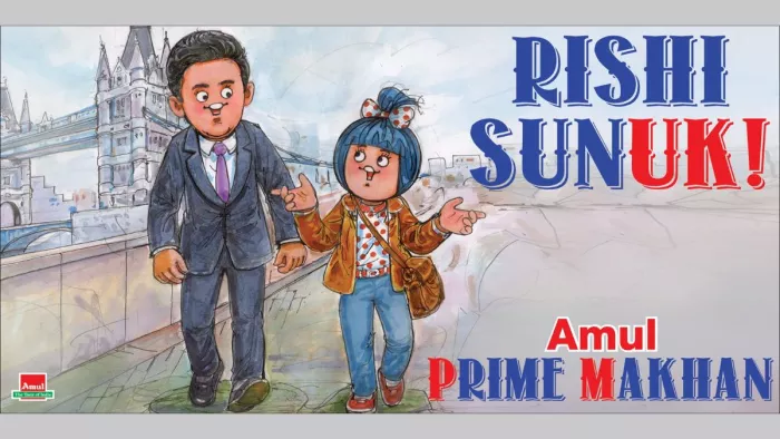 Amul Congratulates UK PM Rishi Sunak By Special Doodle