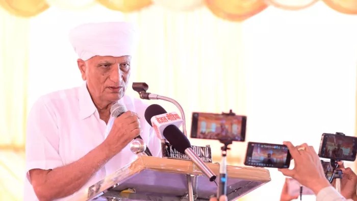 राजस्थान के वन एवं पर्यावरण मंत्री हेमाराम चौधरी (फोटो: @Hemaram_INC)