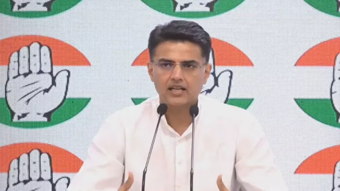 राजस्थान के पूर्व उपमुख्यमंत्री सचिन पायलट (फोटो: @INCIndia)