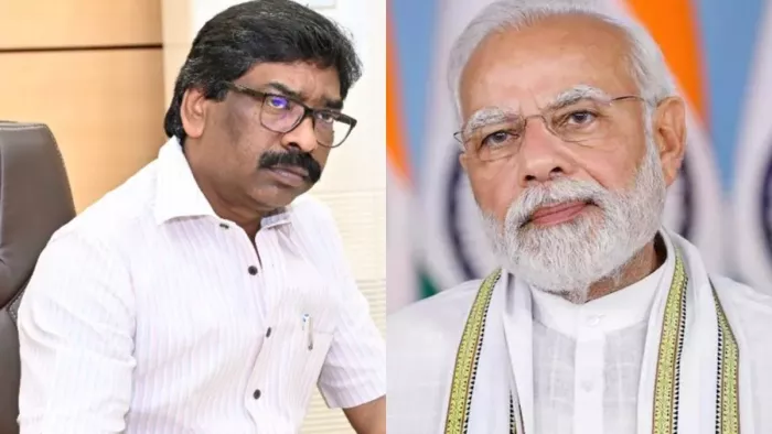 हेमंत सोरेन और पीएम नरेंद्र मोदी (जागरण)