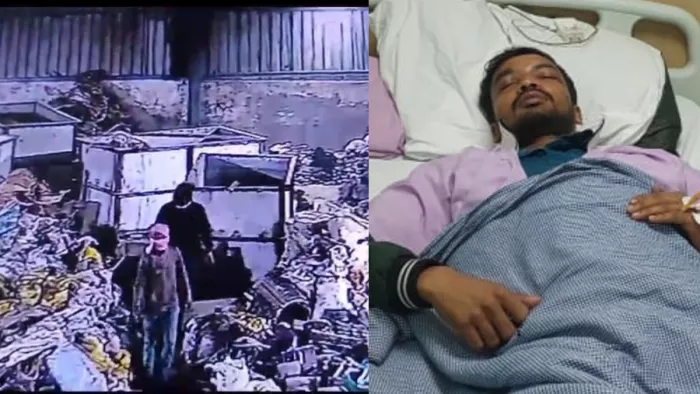 अस्पताल में भर्ती सुपरवाइजर चंडी चरण। सौ. मैनेजर
