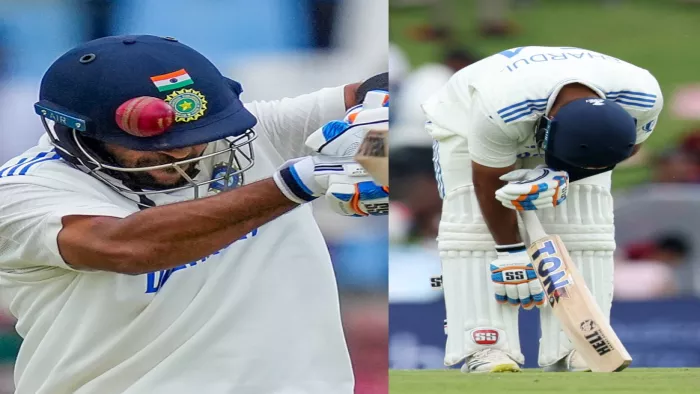 Shardul Thakur; शार्दुल ठाकुर के शरीर को साउथ अफ्रीका के गेंदबाजों ने निशाना बनाया।