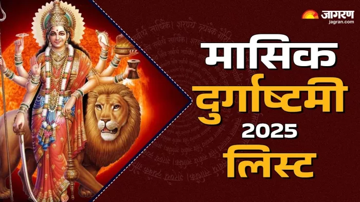 Masik Durga Ashtami 2025 List: मासिक दुर्गाष्टमी 2025 की पूरी लिस्ट।