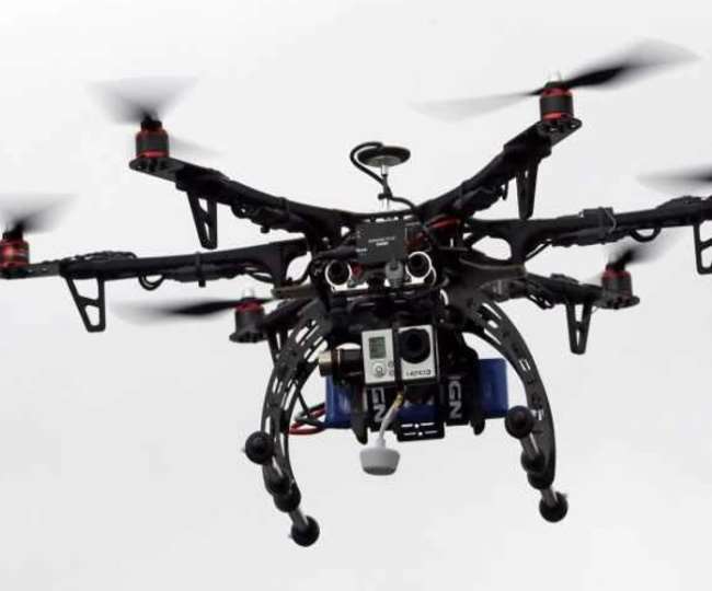 BSF troops shoot down Pakistan drone along International Border in Arnia  sector of Jammu