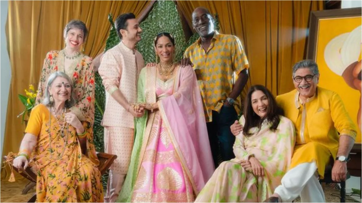Masaba Gupta की शादी में पहुंचे पिता विवियन रिचर्ड्स, नीना ने तस्वीर शेयर कर कहा- 'बेटी का पिता और मेरा...'