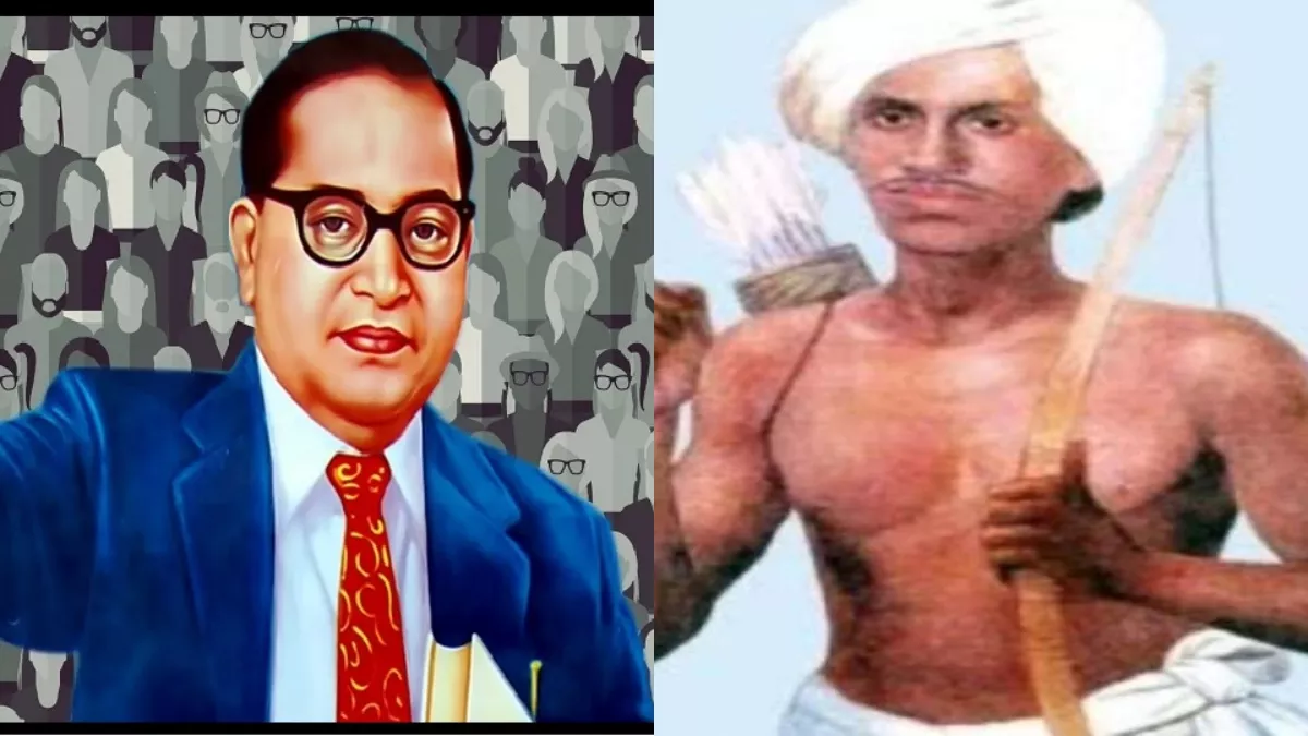 सीधी में ध्वजारोहण के बाद अंबेडकर और बिरसा मुंडा की तस्वीरों से हुई तोड़फोड़