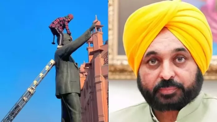 सीएम भगवंत मान ने बीआर आंबेडकर की प्रतिमा तोड़े जाने की निंदा की (फाइल फोटो)