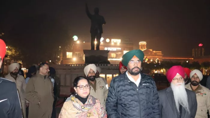 घटना स्थल पर पहुंचे कुलदीप धालीवाल, विपक्ष पर साधा निशाना।