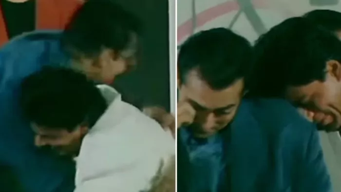कुछ-कुछ होता है के दौरान का शाह रुख-सलमान का वीडियो वायरल/ फोटो- Instagram