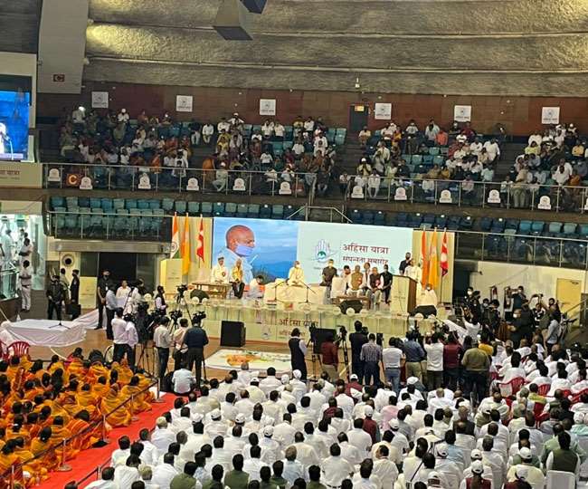 तेरापंथ के आचार्य महाश्रमण की अहिंसा पदयात्रा के संपन्नता समारोह को पीएम ने आनलाइन किया संबोधित