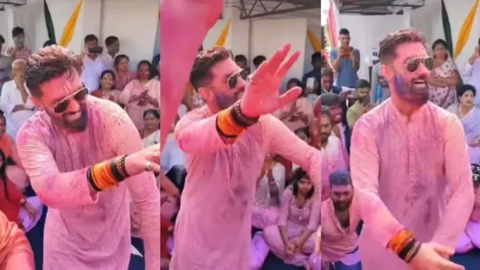 चिराग पासवान के डांस पर झूमे कार्यकर्ता (जागरण)
