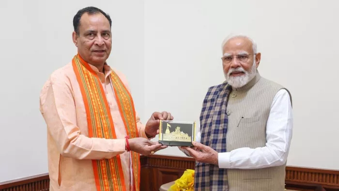 Haryana Politics: मोहन लाल बडौली ने PM मोदी से की मुलाकात। फोटो- सोशल मीडिया