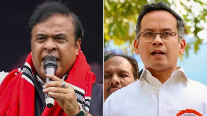 मुख्यमंत्री हिमंत बिस्वा सरमा और कांग्रेस नेता गौरव गोगोई के बीच तेज़ होती सियासी जंग। (फोटो सोर्स- पीटीआई)