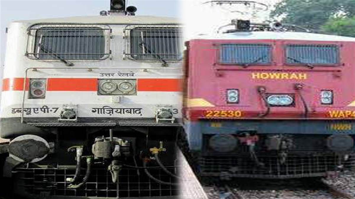भागलपुर-गोड्डा के बीच इलेक्ट्रिक इंजन से ट्रेन का परिचालन।