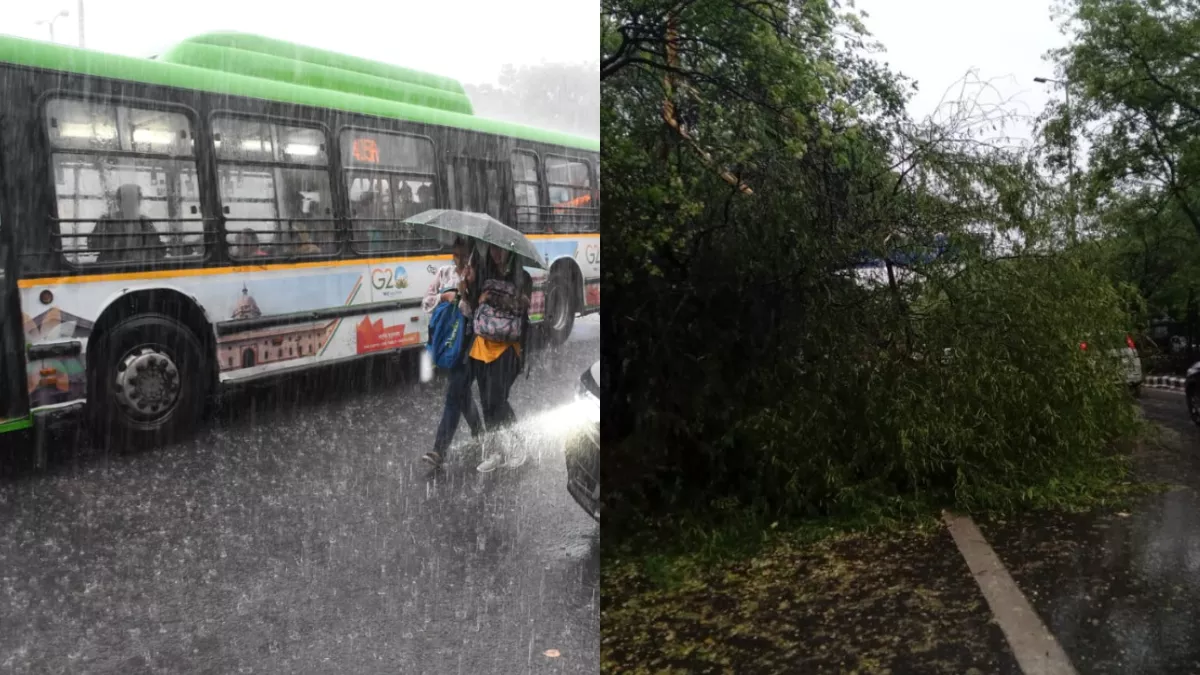 दिल्ली-एनसीआर में बारिश ने रोकी सड़क से लेकर आसमान तक की रफ्तार, 6 विमान डायवर्ट, कई रस्ते जाम