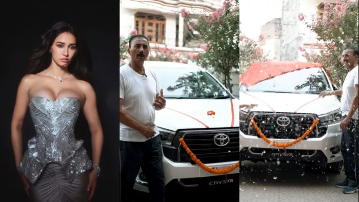 दिशा पाटनी ने पिता को गिफ्ट की टोयोटा इनोवा क्रिस्टा