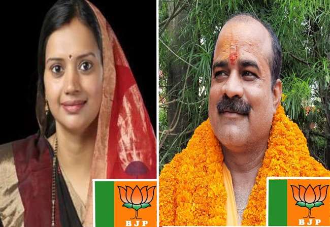 भाजपा की ओर से वाराणसी से पूनम मौर्या और मऊ से मनोज राय निर्विरोध जिला पंचायत अध्यक्ष चुन लिए गए।