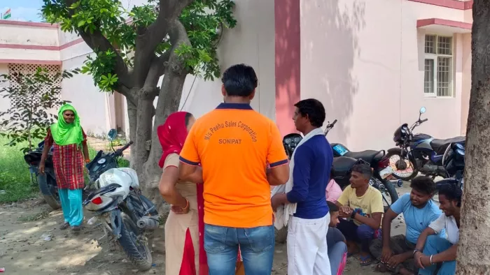 सोनीपत में खान कॉलोनी में फैला तनाव। जागरण