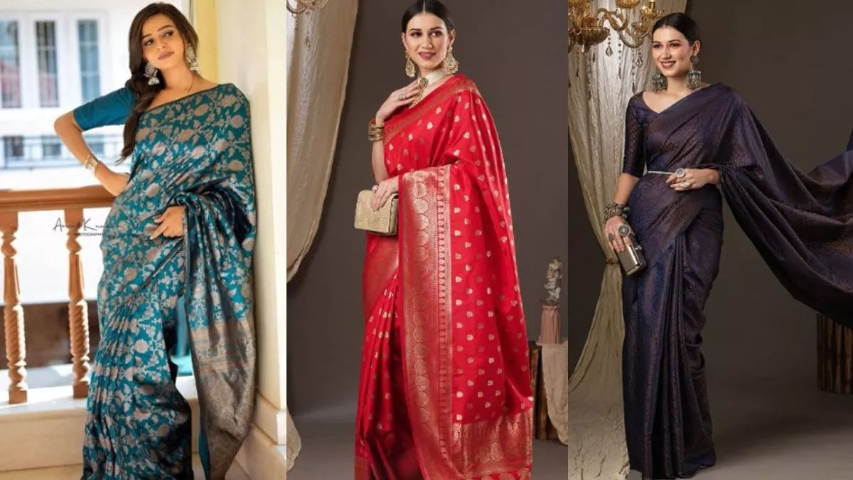 किसी भी फंक्शन में खूबसूरती का ढाना है कहर तो इन 10 Silk Sarees पर डालें नजर, कभी नहीं होगी ट्रेंड से बाहर