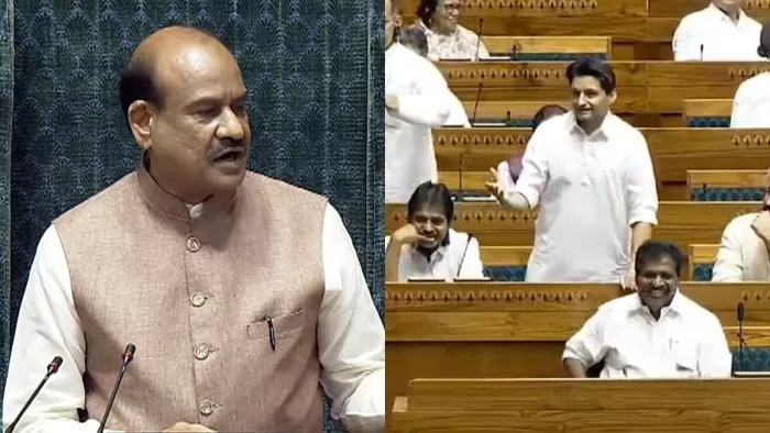 लोकसभा अध्यक्ष ने कांग्रेस सांसद दीपेंद्र हुड्डा को लगाई फटकार। फोटोः @DeependerSHooda ।