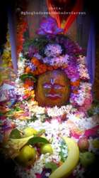 घोघड़ेश्वर महादेव का सूर्य रूप में श्रृंगार