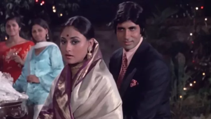 Amitabh and Jaya Bachchan in movie Abhimaan.
