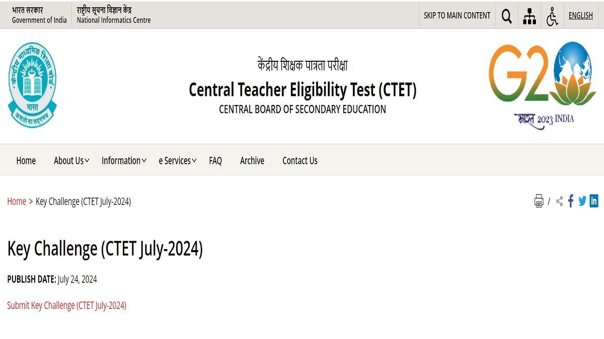 ctet answer key july 2024 last chance to register objection on ctet answer key today fee will be refunded if the claim is correct