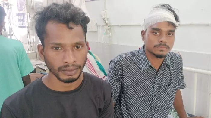 केकेएम कॉलेज पुलिस व आदिवासी छात्रावास के छात्रों में झड़प में घायल छात्र