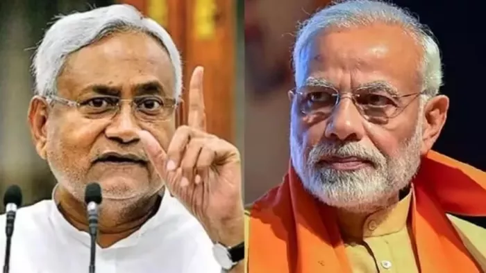 नीतीश कुमार और पीएम नरेंद्र मोदी (जागरण)