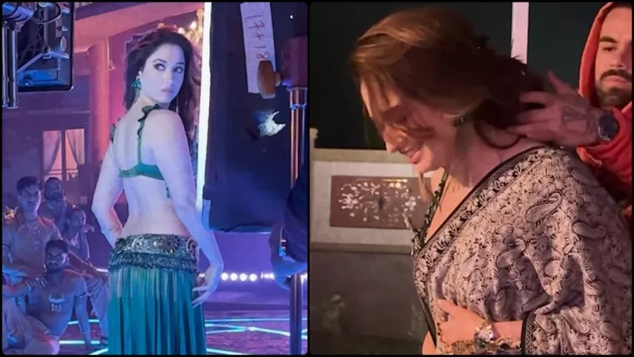 तमन्ना भाटिया ने स्त्री 2 के सेट से शेयर किया बीटीएस वीडियो। फोटो क्रेडिट- इंस्टाग्राम