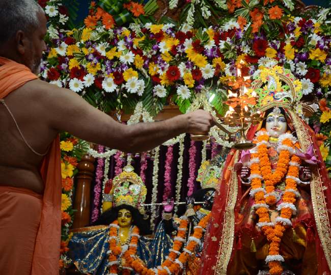 Radha Ashtami celebrated with bhajan kirtan